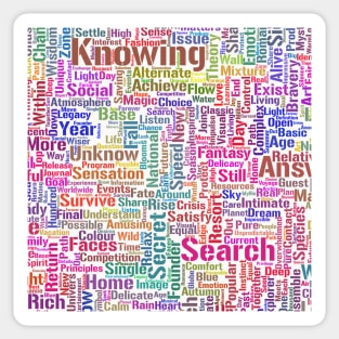 Question Learn Message Pattern Text Word Cloud Sticker